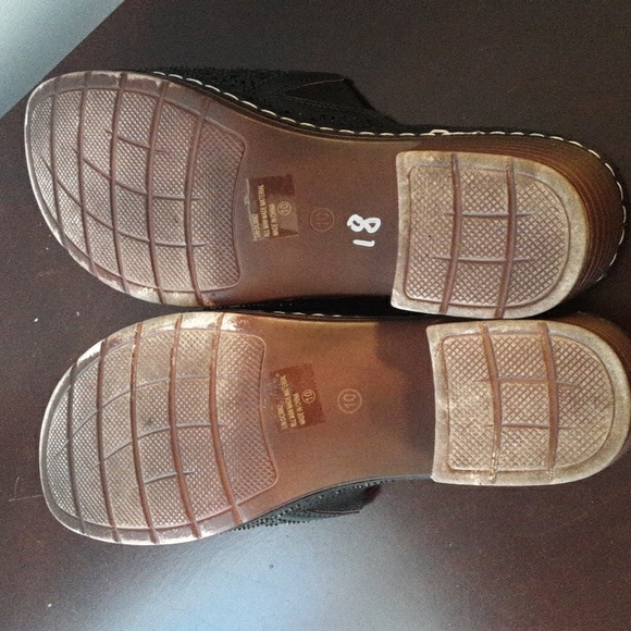 ITALINA Lightweight Black Mule Open Toe Slides with Comfort Footbed - Picture 7 of 12